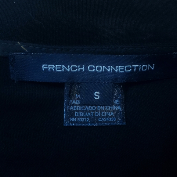 French Connection Mixed Media Floral Print Top - Picture 7 of 8